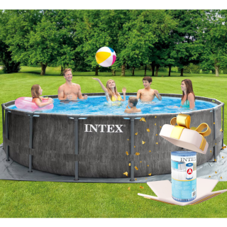 Басейн INTEX с метална конструкция и филтрация Greywood 457x122см