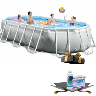 Басейн с метална рамка Intex Prism 503х274х122 см