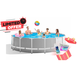 Басейн с метална рамка Intex Prism ф457 х 122см