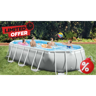 Басейн с метална рамка Intex Prism 610х305х122 см