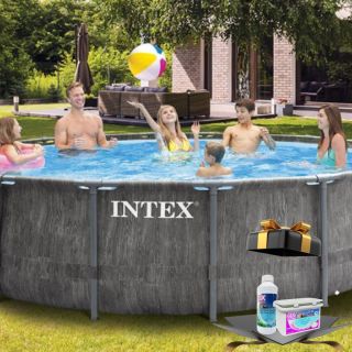 Басейн INTEX с метална конструкция и филтрация Greywood 457x122см