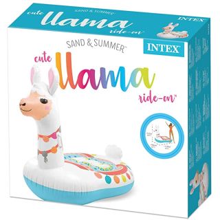 Надуваем остров Лама Intex 