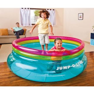 INTEX надуваем батут Jump -o-lene