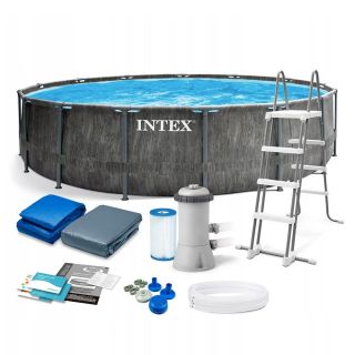 Басейн INTEX с метална конструкция и филтрация Greywood 457x122см