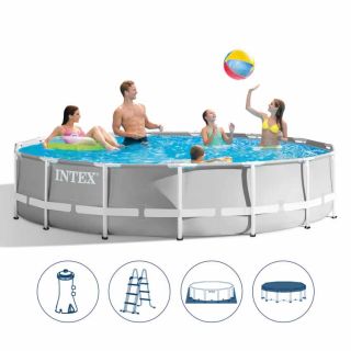 Басейн с метална конструкция INTEX Prism Frame 457 х 107 см