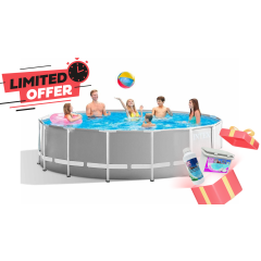 Басейн с метална рамка Intex Prism ф457 х 122см