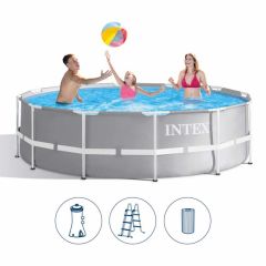 Сглобяем басейн INTEX Prism Frame с филтърна помпа 366 x 99 см