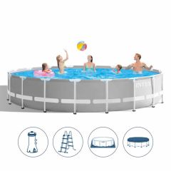 Intex басейн с конструкция Ф549x122 см PRISM с филтрация